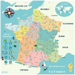 Vilac Carte de France Magnétique - Ingela P. Arrhenius