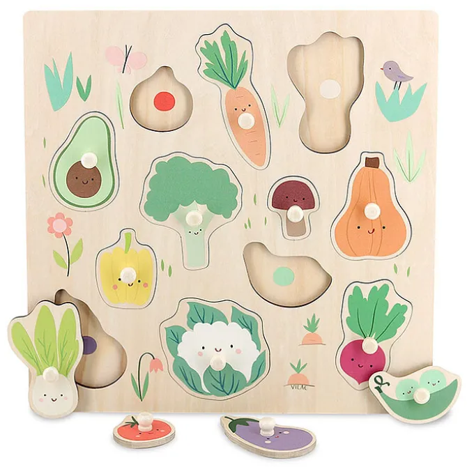 Vilac Encastrement Les Légumes du Jardin - Sarah Betz
