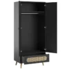 Vox Meubles Armoire 2 Portes Canne - Noir