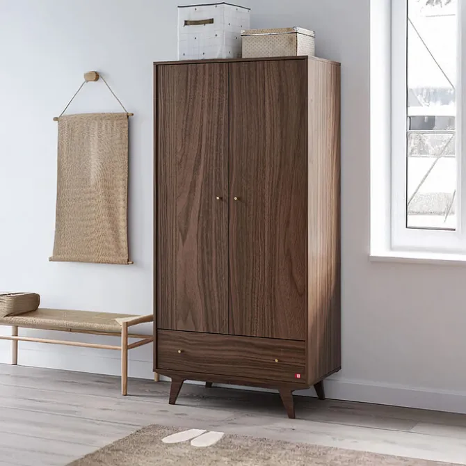 Vox Meubles Armoire 2 Portes Mid II - Noyer