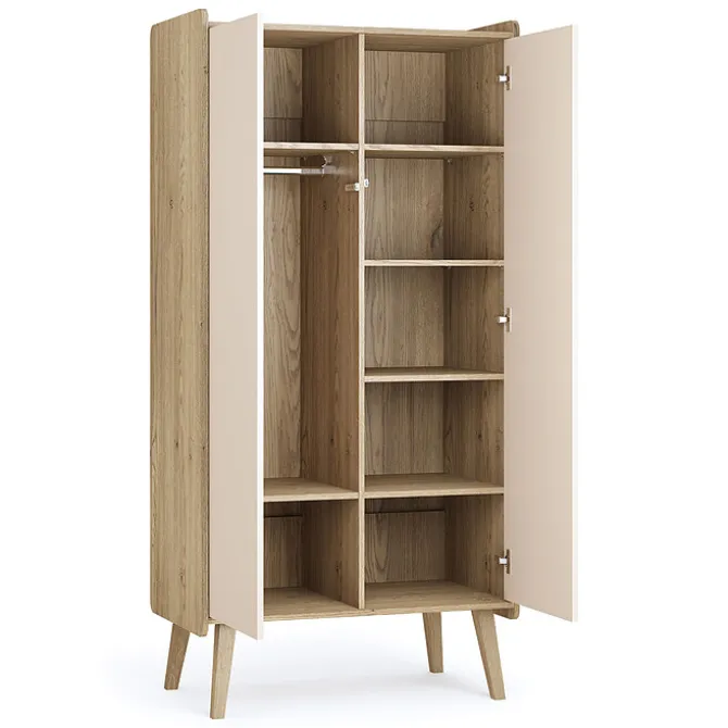 Vox Meubles Armoire 2 Portes Vintage Fresh - Crème