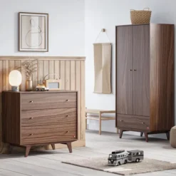 Vox Meubles Commode et Plan à Langer Mid II - Noyer