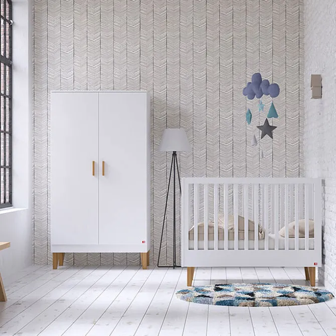 Vox Meubles Lit Bébé Evolutif Lounge Blanc - 70 x 140 cm