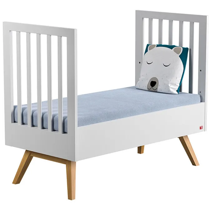 Vox Meubles Lit Bébé Evolutif Nature Blanc - 70 x 140 cm
