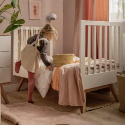 Vox Meubles Lit Bébé Evolutif Nature Blanc - 70 x 140 cm