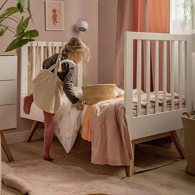Vox Meubles Lit Bébé Evolutif Nature Blanc - 70 x 140 cm