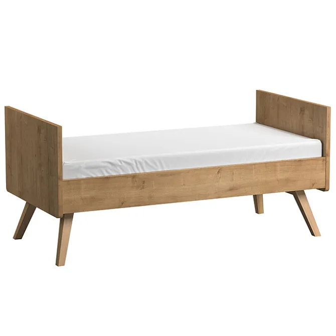 Vox Meubles Lit Bébé Evolutif Vintage Chêne - 70 x 140 cm