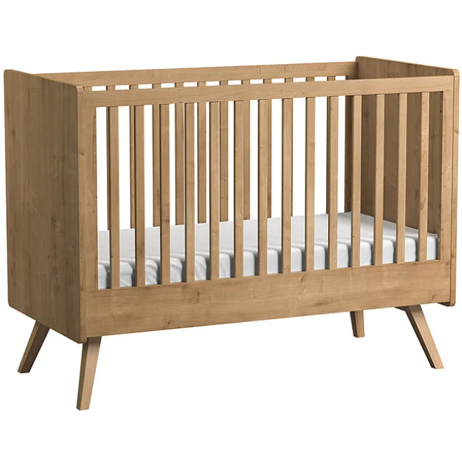 Vox Meubles Lit Bébé Evolutif Vintage Chêne - 70 x 140 cm