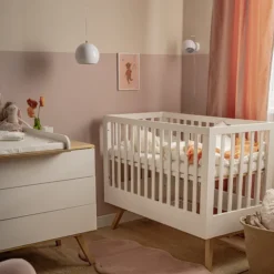 Vox Meubles Lit Bébé Nature Blanc - 60 x 120 cm