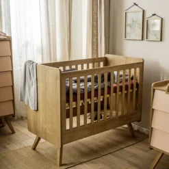 Vox Meubles Lit Bébé Vintage Chêne - 60 x 120 cm