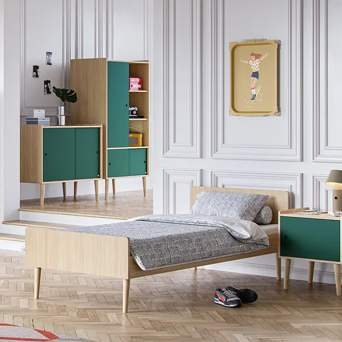 Vox Meubles Portes Additionnelles Commode Retro - Vert Foncé