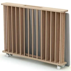 WEBABY Parc Rectangulaire Pliable - Hêtre Brut
