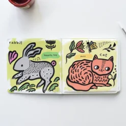 Wee Gallery Livre de Bain Color Me - Who Loves Pets