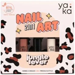 YAKA Kit Vernis à Ongles 2-en-1 Nail Art - Jungle Fever