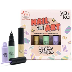 YAKA Kit Vernis à Ongles 2-en-1 Nail Art - Sugar Cuties