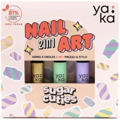 YAKA Kit Vernis à Ongles 2-en-1 Nail Art - Sugar Cuties