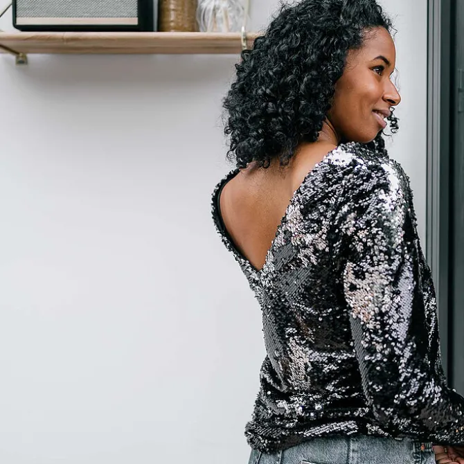 You&Milk Top Sequins d'Allaitement Night Fev'her Mama All The Mamas - XXL